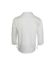 240 GSM Chef Uniform Works Coat With Cuffs Ties Polyester 65% Cotton 35%