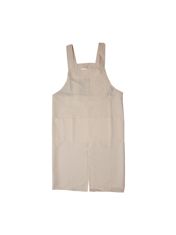 195 GSM Chef Uniform Bib Apron Polyester 80% Cotton 20% Pink Color